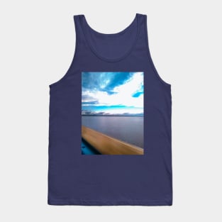 Beautiful landscape view of the river Tank Top